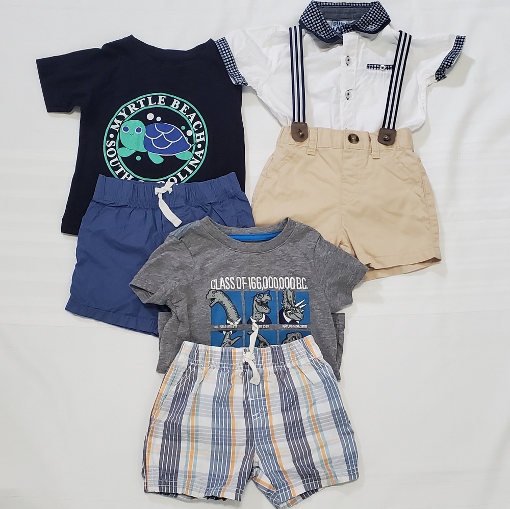 Lot of 6 Baby Boy Summer Clothes